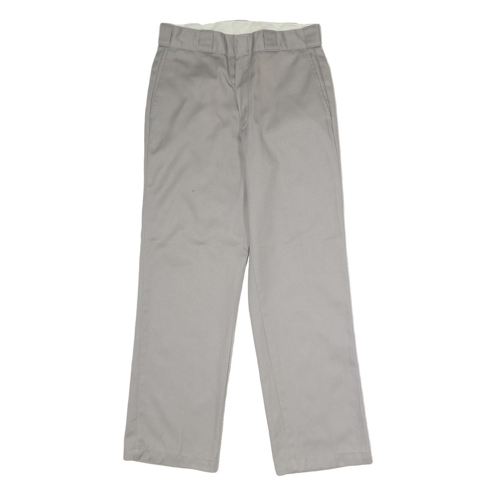 DICKIES Mens Polyester Blend Stone Regular Straight Trousers W30 L30 Workwear