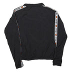 ELLESSE Womens Black & White & Pink Retro Track Jacket UK 10 Polyester Zip
