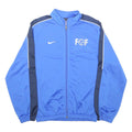 NIKE Boys Blue & Navy Zip Front Polyester Sports Jacket XL Track Top
