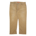 DICKIES Mens Cotton Blend Beige Relaxed Straight Trousers W38 L30 Workwear