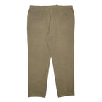 BURBERRY Mens Cotton Regular Beige Straight Trousers W38 L31 Classic Zip Pocket