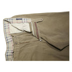 BURBERRY Mens Cotton Regular Beige Straight Trousers W38 L31 Classic Zip Pocket