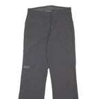 JACK WOLFSKIN Womens Grey Regular Fit Straight Leg Trousers W28 L30 Outdoor Zip