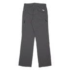 JACK WOLFSKIN Womens Grey Regular Fit Straight Leg Trousers W28 L30 Outdoor Zip