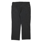 DICKIES Mens Black Cotton Blend Regular Straight Trousers W38 L27 Workwear Zip