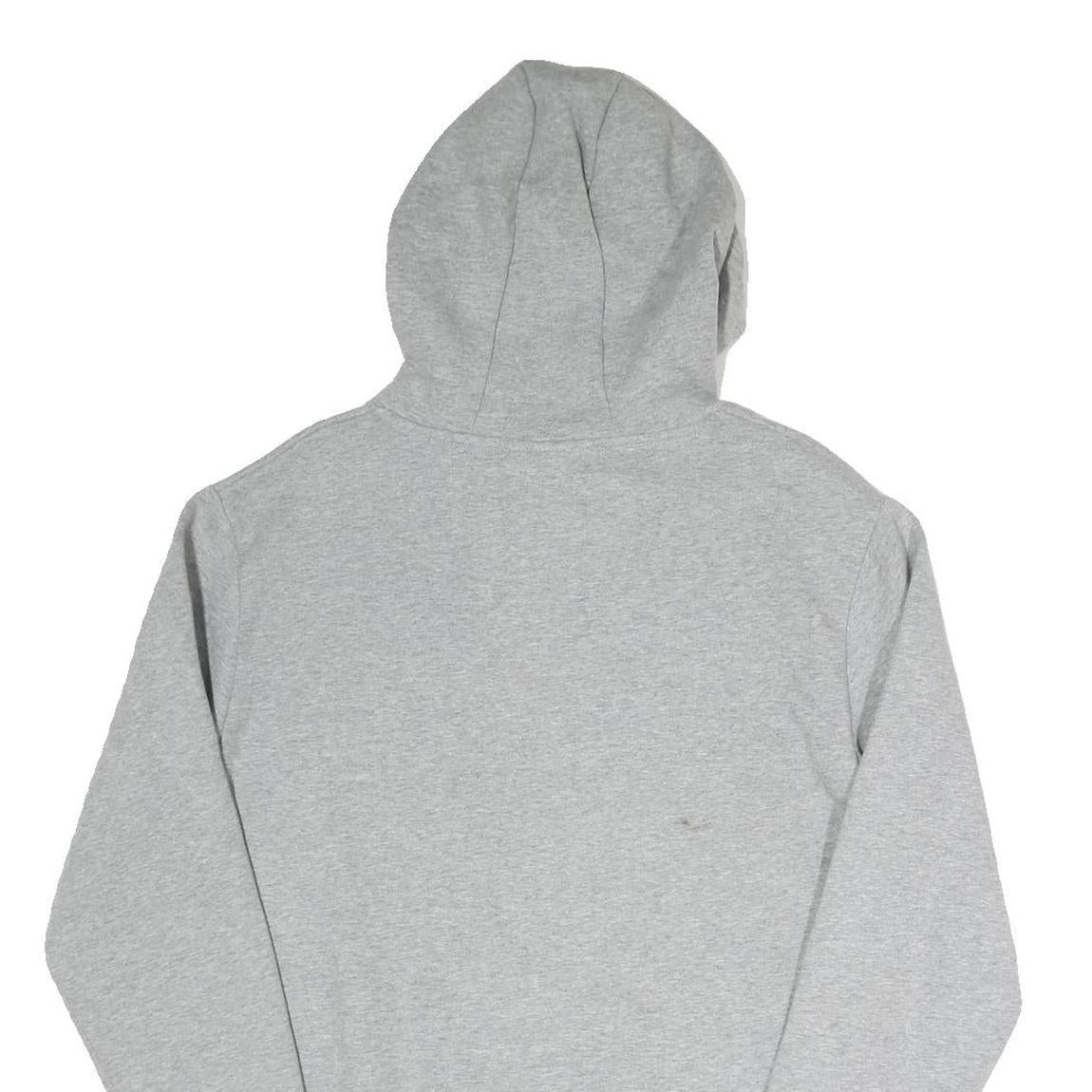 ELLESSE Womens Grey Hoodie UK 12 Cotton Blend Pullover Casual Sweatshirt