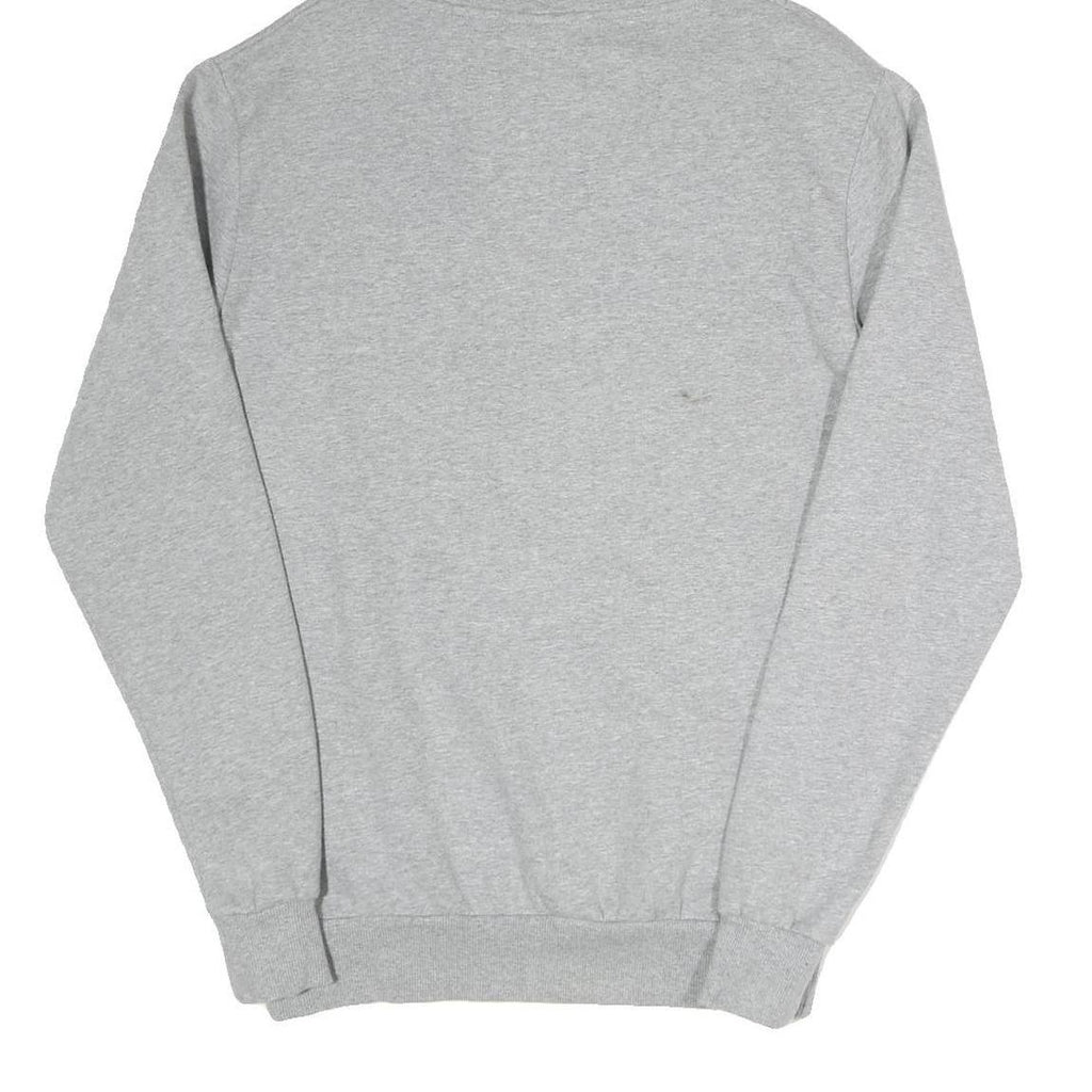 ELLESSE Womens Grey Hoodie UK 12 Cotton Blend Pullover Casual Sweatshirt