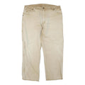 DICKIES Mens Jeans Beige Regular Straight Denim W40 L30 Workwear Cotton Blend