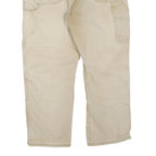 DICKIES Mens Jeans Beige Regular Straight Denim W40 L30 Workwear Cotton Blend