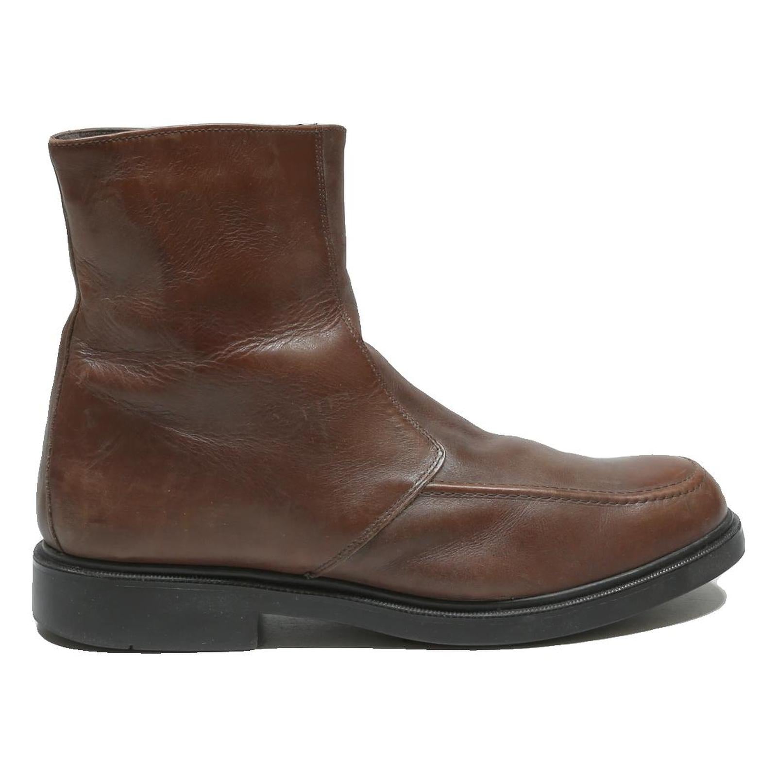 FLUCHOS Mens Ankle Boots Brown Leather UK 11 Classic Comfortable