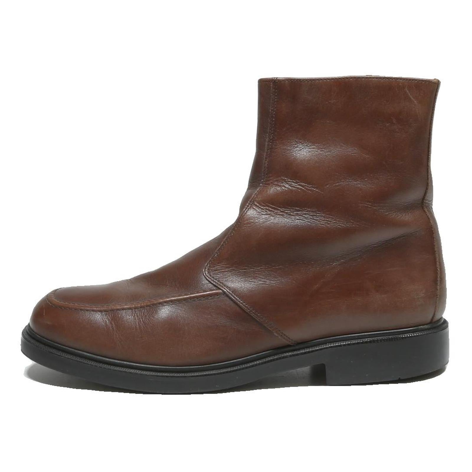 FLUCHOS Mens Ankle Boots Brown Leather UK 11 Classic Comfortable