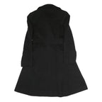 AQUASCUTUM Womens Black Classic Cotton Jacket UK 12 Button Closure Timeless