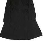 AQUASCUTUM Womens Black Classic Cotton Jacket UK 12 Button Closure Timeless