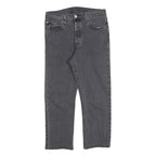 LEVI'S 501 Womens Jeans Black Regular Straight Denim Dark W29 L23 Classic Button