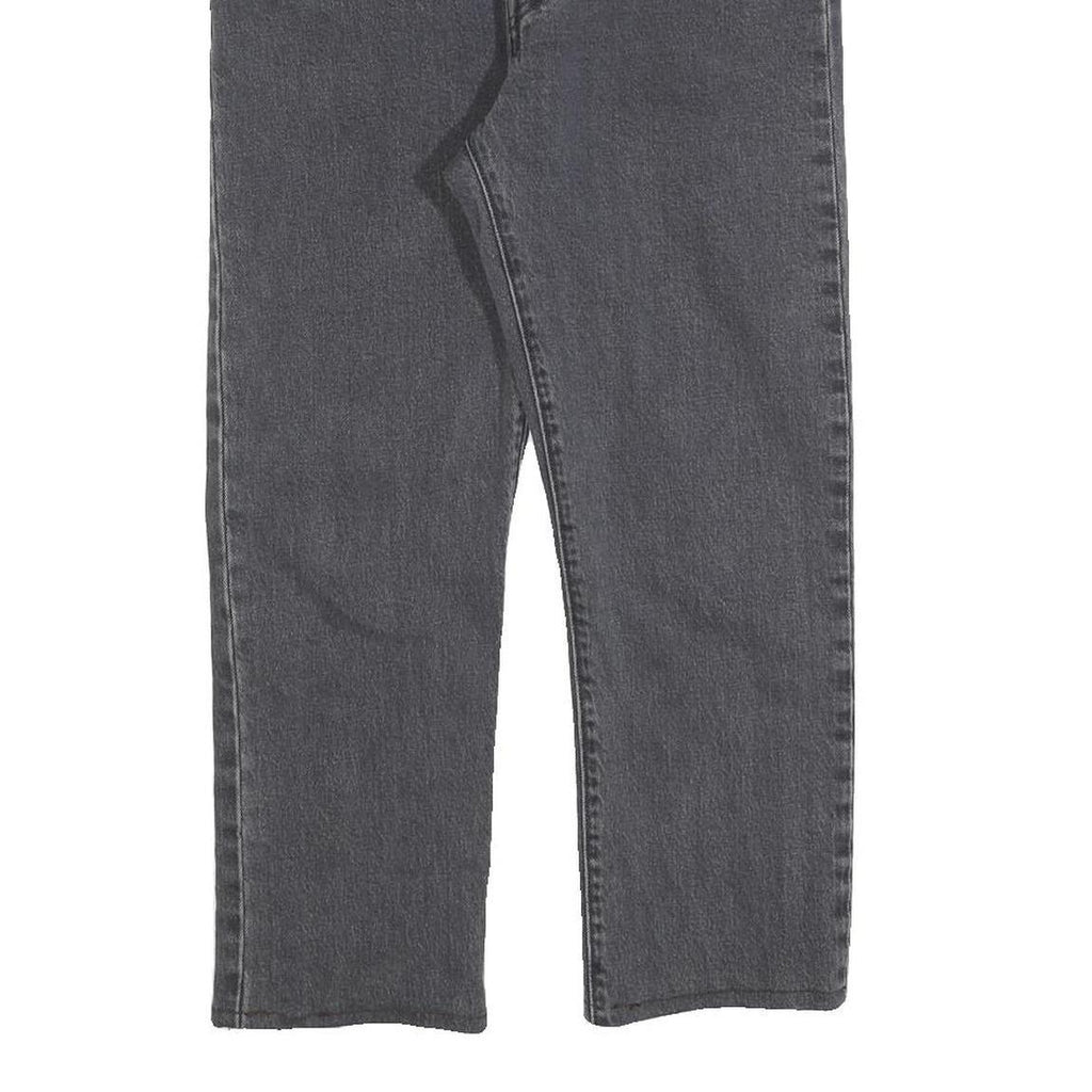 LEVI'S 501 Womens Jeans Black Regular Straight Denim Dark W29 L23 Classic Button