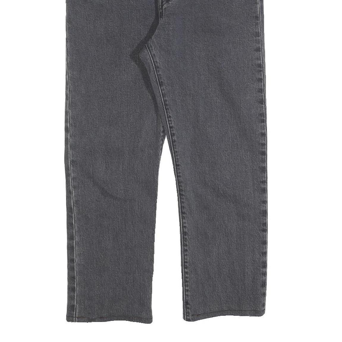 LEVI'S 501 Womens Jeans Black Regular Straight Denim Dark W29 L23 Classic Button