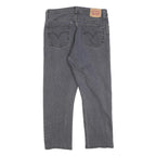 LEVI'S 501 Womens Jeans Black Regular Straight Denim Dark W29 L23 Classic Button