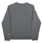 CHAMPION Boys Grey Crew Neck L Cotton Blend Pullover Sweatshirt