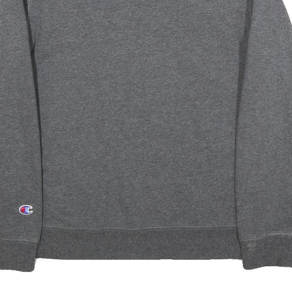 CHAMPION Boys Grey Crew Neck L Cotton Blend Pullover Sweatshirt