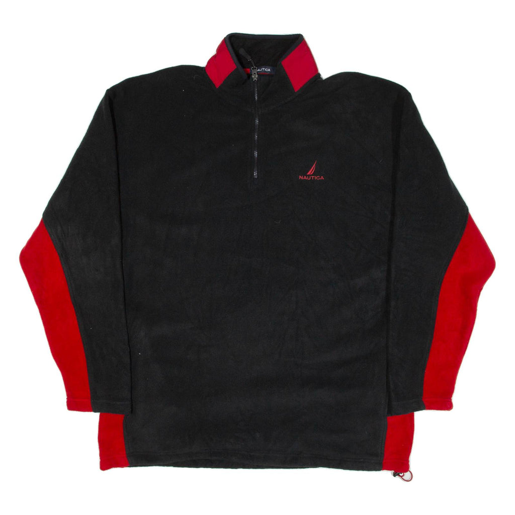 NAUTICA Pullover Mens Fleece Jacket Black 2XL