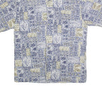 ARTHOUSE Mens Blue & Beige Pattern Cotton Shirt M Beach Holiday Casual
