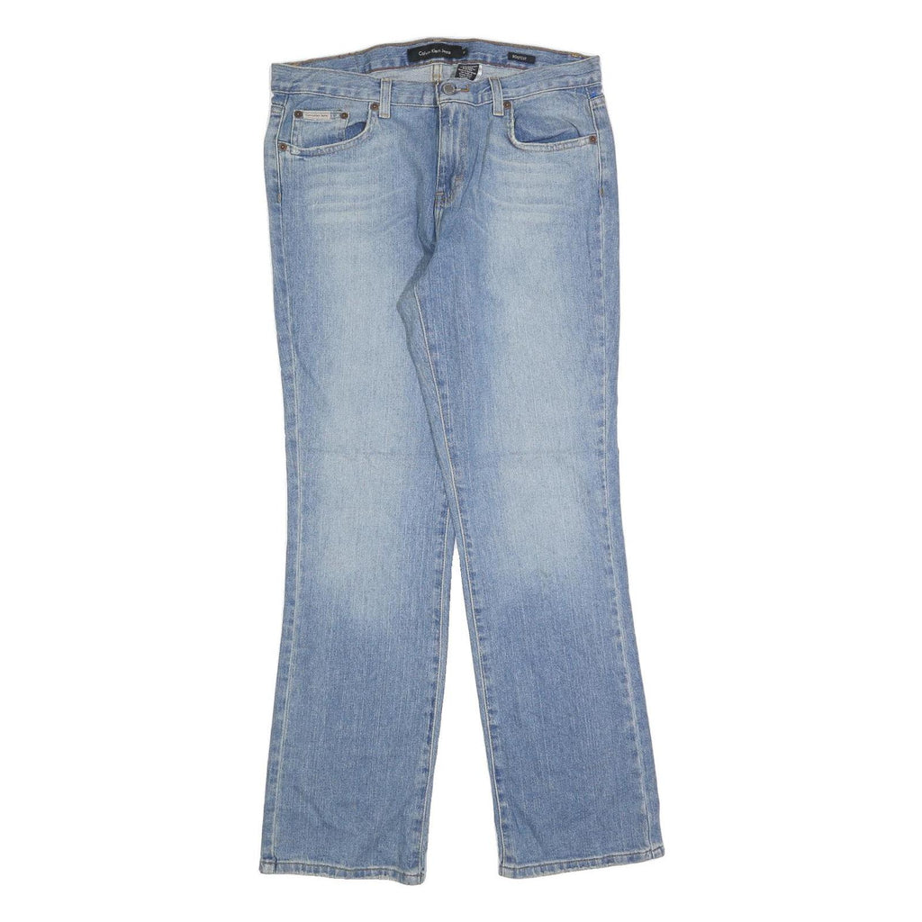 CALVIN KLEIN JEANS Womens Regular Fit Light Blue Denim Jeans W34 L32 Classic
