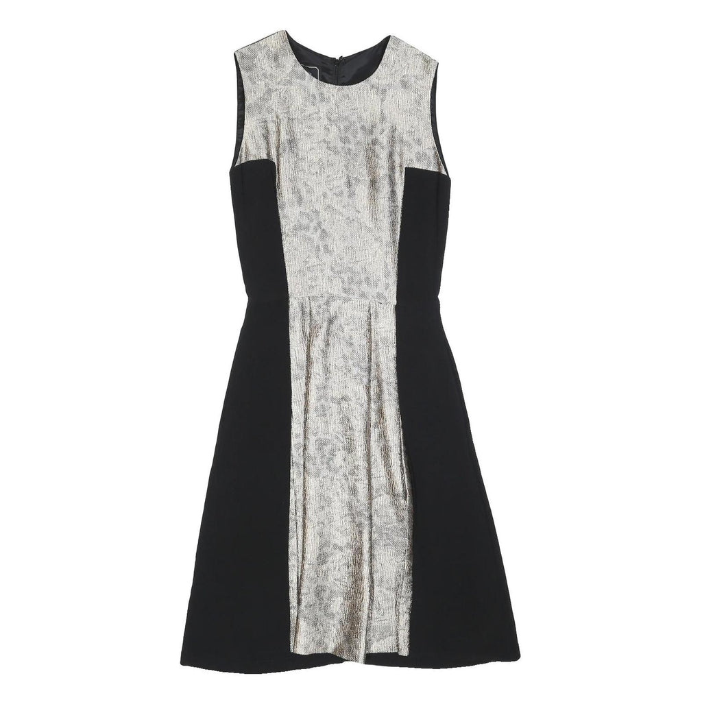 BY MALENE BIRGER Womens Black & Silver Sleeveless Day Woven Dress XS Elegant Fit
