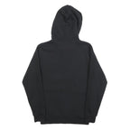 ADIDAS Mens Black Hoodie S Trefoil Logo Cotton Pullover Casual Sweatshirt