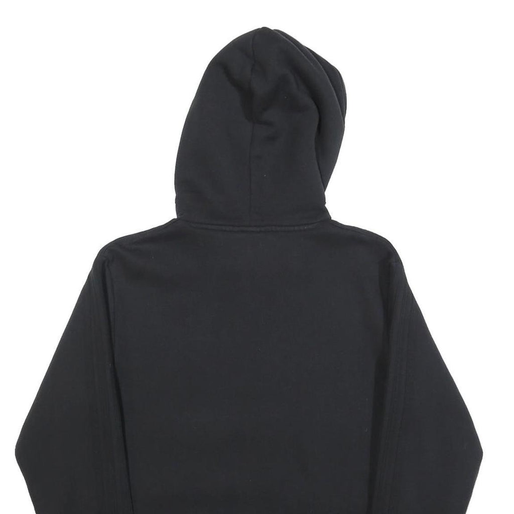 ADIDAS Mens Black Hoodie S Trefoil Logo Cotton Pullover Casual Sweatshirt