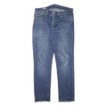 LEVI'S Mens Slim Blue Denim Raw Jeans W32 L30 Classic Fit Zip Closure