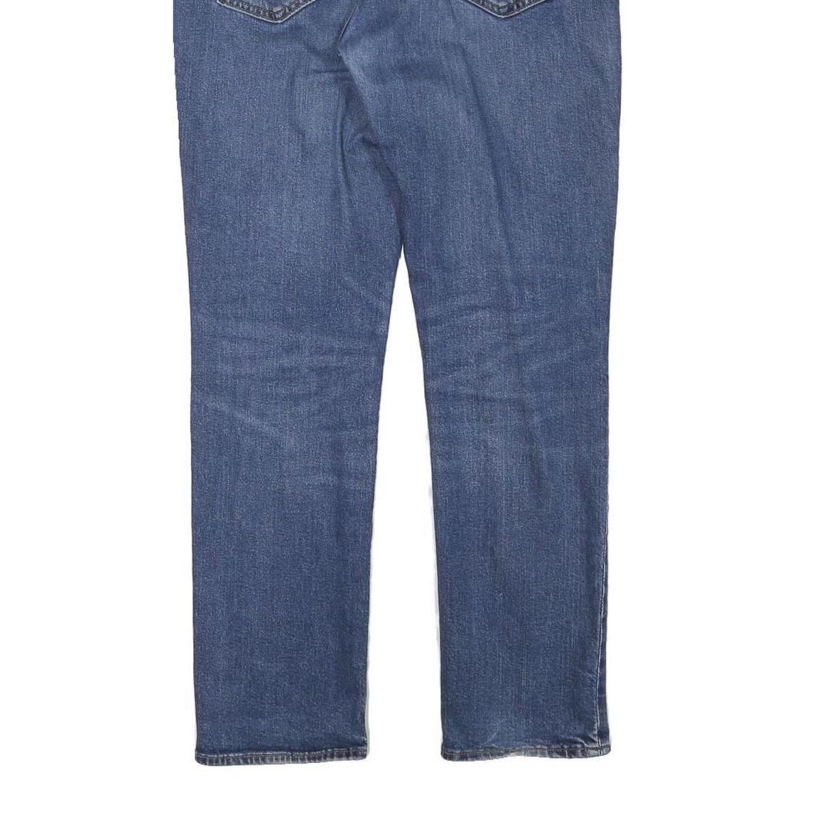 LEVI'S Mens Slim Blue Denim Raw Jeans W32 L30 Classic Fit Zip Closure