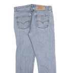 LEVI'S 501 Mens Jeans Blue Regular Straight Denim Light W36 L30 Classic Fit