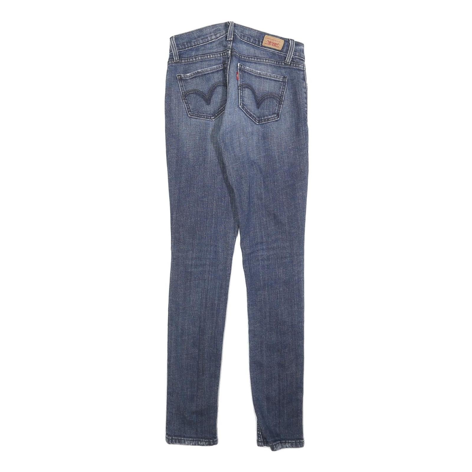 LEVI'S Womens Slim Blue Jeans Denim Medium W26 L30 Classic Fit Stretch Zip