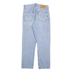 LEVI'S 501 Womens Jeans Blue Regular Straight Denim Light W29 L26 Distressed