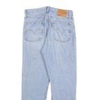 LEVI'S 501 Womens Jeans Blue Regular Straight Denim Light W29 L26 Distressed