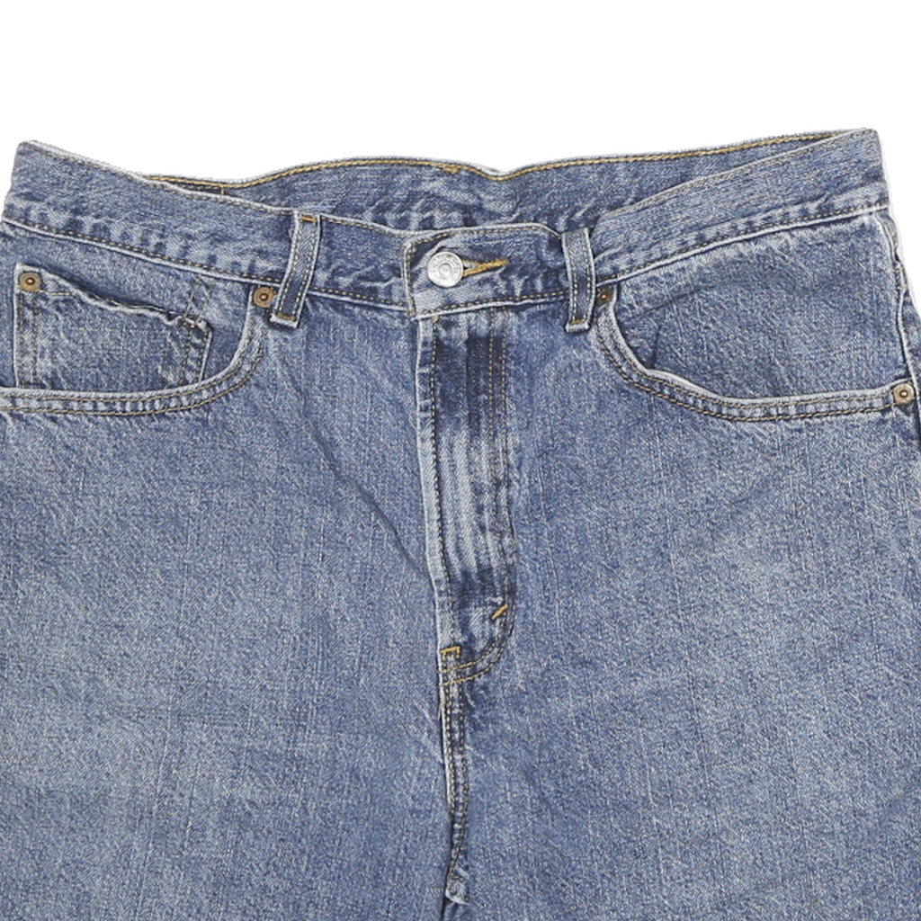 LEVI'S Mens Denim Blue Casual Cut-Off Shorts XL W32 Classic Cotton Blend