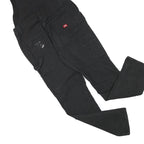 DICKIES Womens Black Cotton Blend Dungarees Regular Fit S W34 L31 Workwear