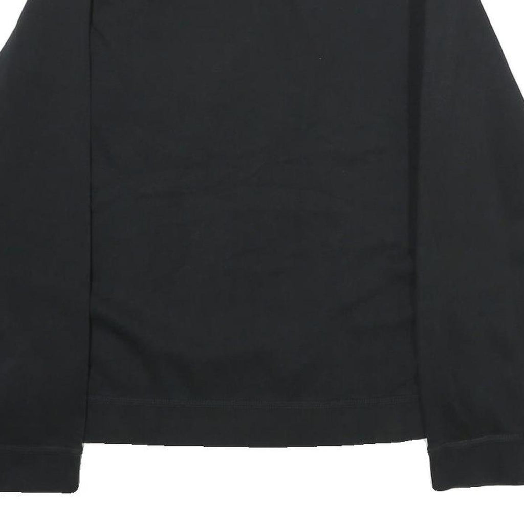 NIKE Womens Black Cotton Blend Crew Neck XL Logo Print Sweatshirt Pullover