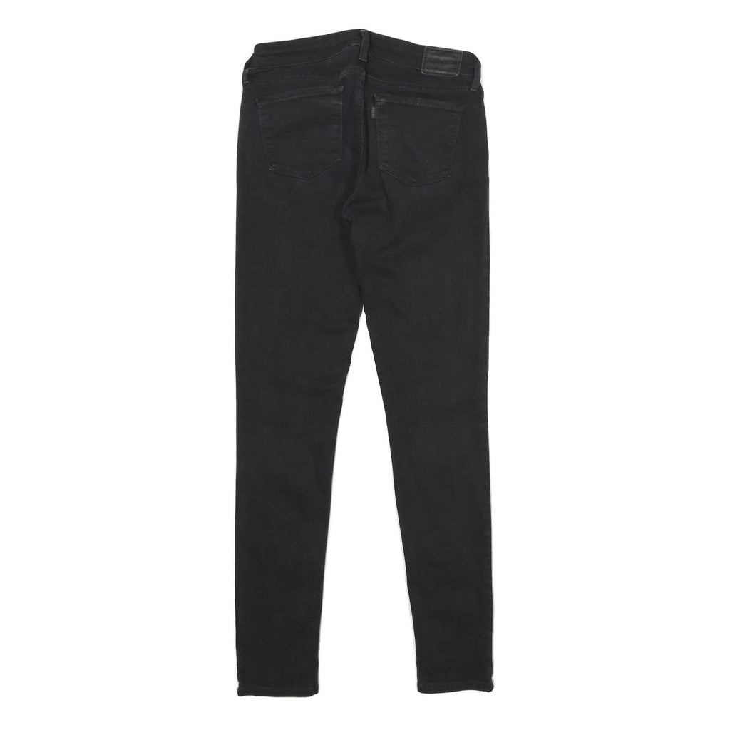 LEVI'S 711 Skinny Womens Jeans Black Slim Skinny Denim Medium W28 L32