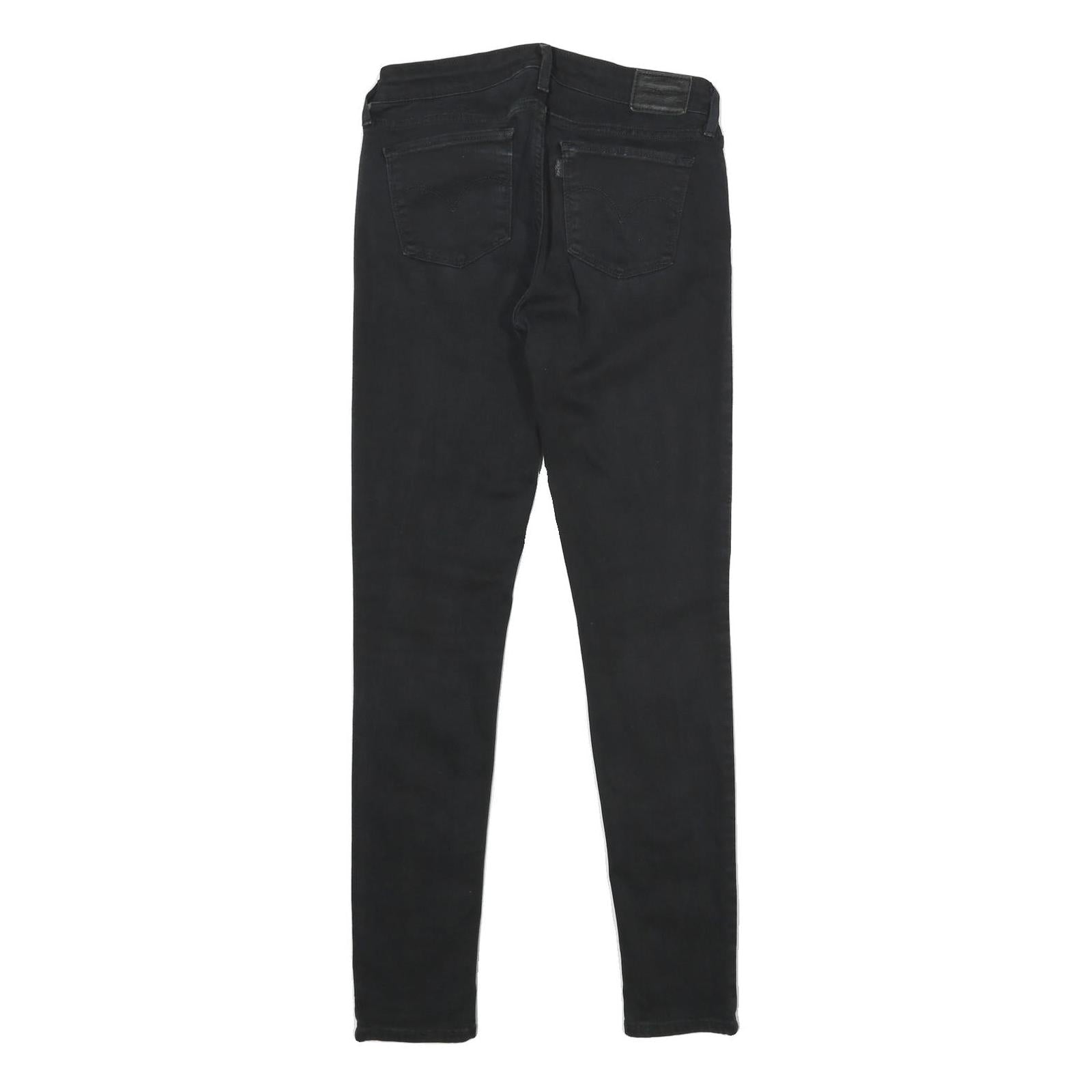 LEVI'S 711 Skinny Womens Jeans Black Slim Skinny Denim Medium W28 L32