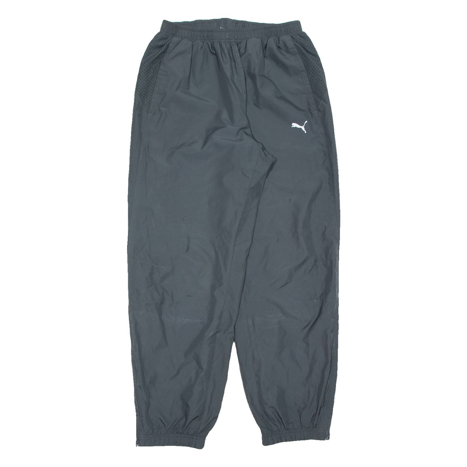 PUMA Mens Track Pants Grey Tapered M W27 L30