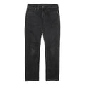 LEVI'S 511 Mens Black Regular Skinny Denim Dark W32 L32 Zip Cotton Jeans