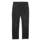 LEVI'S 511 Mens Black Regular Skinny Denim Dark W32 L32 Zip Cotton Jeans