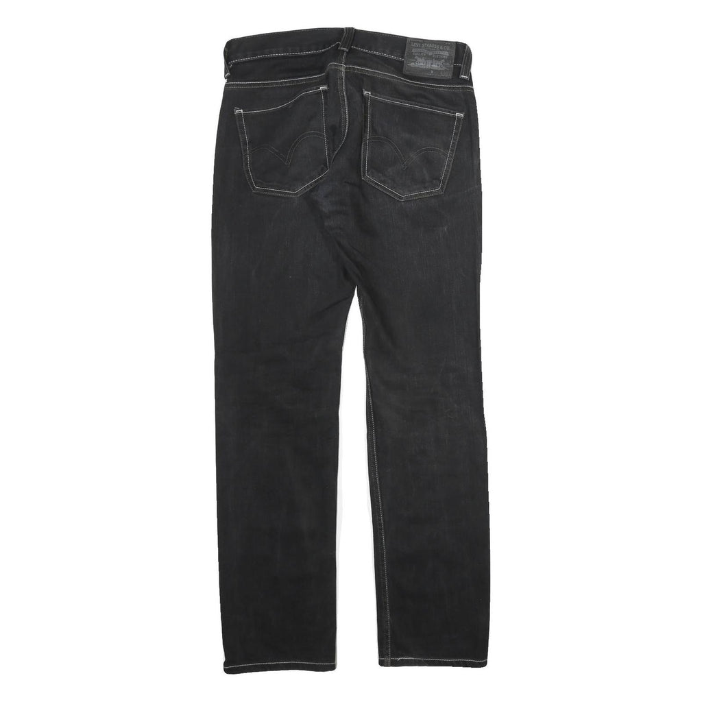 LEVI'S 511 Mens Black Regular Skinny Denim Dark W32 L32 Zip Cotton Jeans