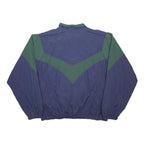 ASICS Mens Blue & Green Nylon Jacket XL Zip Classic Sportswear Casual