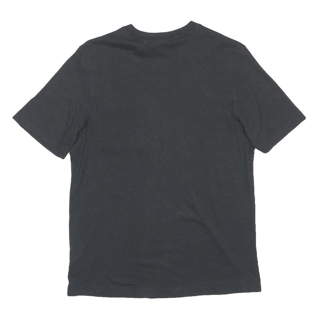 ADIDAS Mens Black Graphic T-Shirt S Short Sleeve Crew Neck Pocket Logo