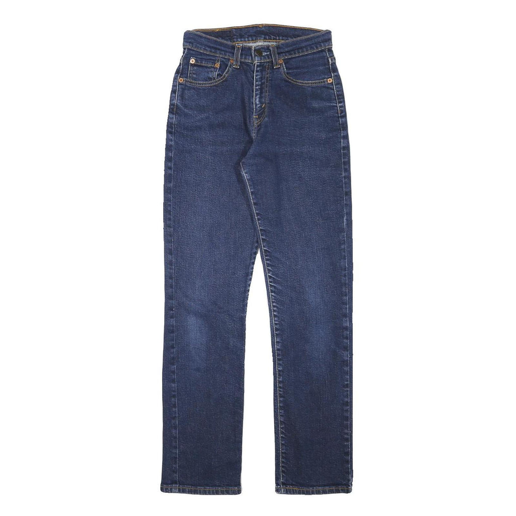 LEVI'S Womens Regular Fit Blue Denim Jeans Cotton Blend Zip W24 L29 Classic