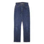 LEVI'S Womens Regular Fit Blue Denim Jeans Cotton Blend Zip W24 L29 Classic