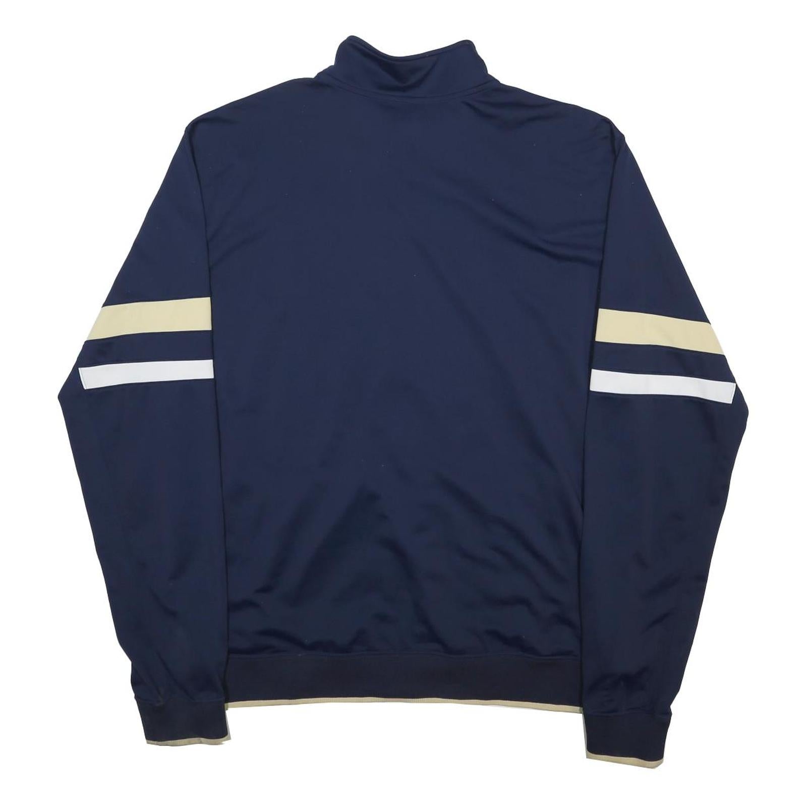 NIKE Mens Navy Blue & Cream Zip Jacket XL Polyester Sportswear Track Top