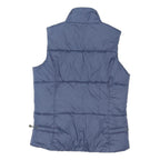 SEASALT Womens Blue Sleeveless Puffer Jacket UK 10 Polyester Blend Zip Fastening
